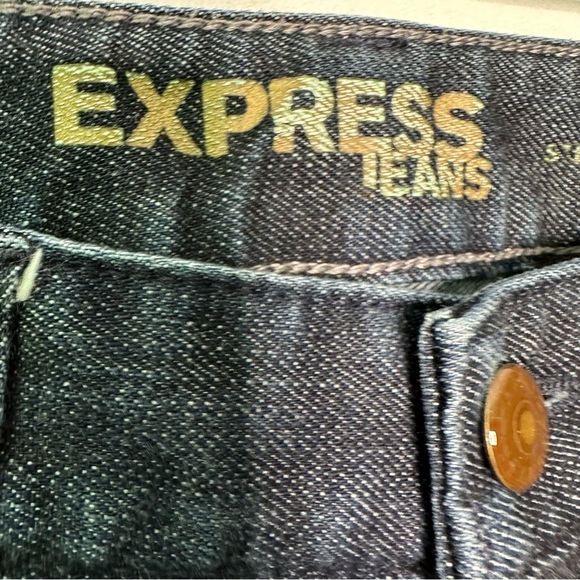 Express | Dark Wash Stella Boot Cut Jeans Size 2 Short - Picture 7 of 8